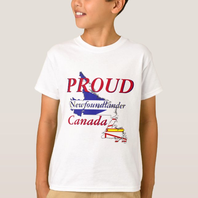Camiseta Newfoundlander orgulloso Terranova Canadá (Anverso)