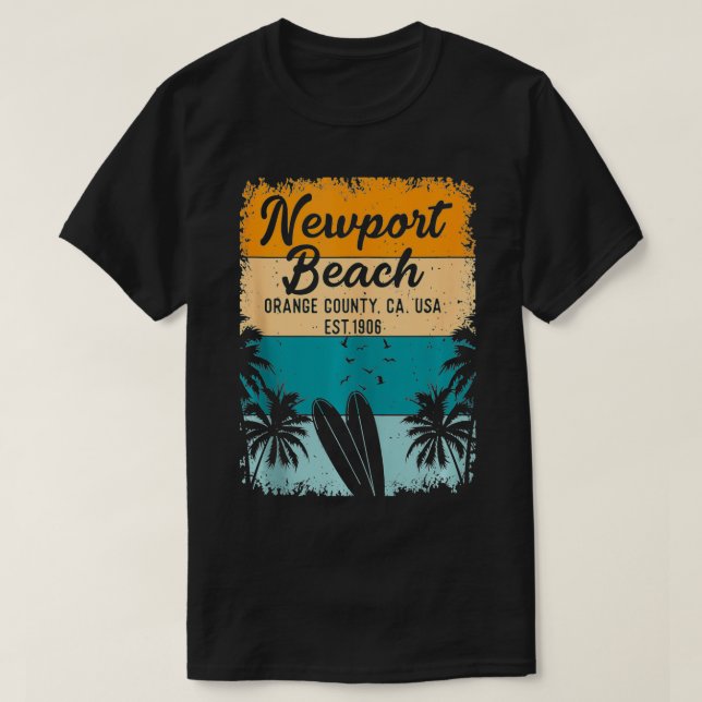 Camiseta Newport Beach Naranja County OC California Gifts S (Diseño del anverso)