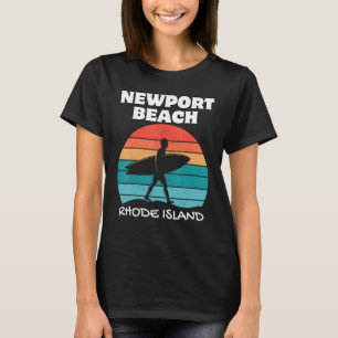 CAMISETA NEWPORT BEACH RHODE ISLAND SURF VINTAGE SUNSET SUR