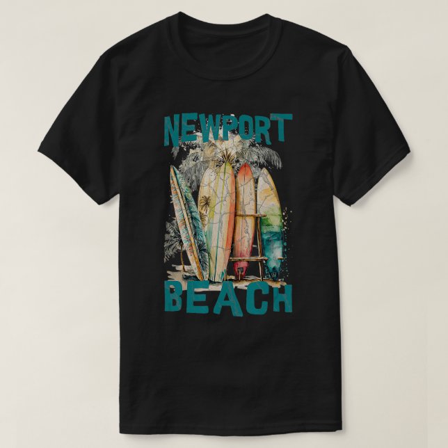 Camiseta Newport Beach TShirt (Diseño del anverso)