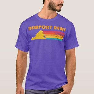 Camiseta Newport News Virginia Vintage Distresres Souvenir