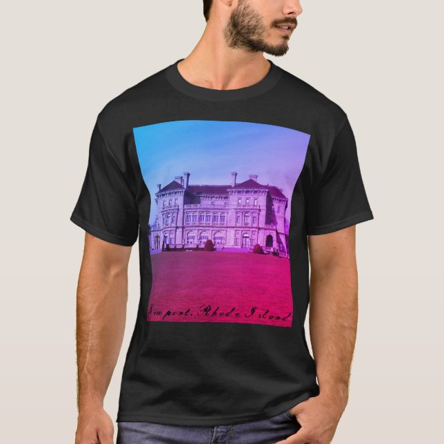 Camiseta Newport, Rhode Island, finca de verano (Anverso)