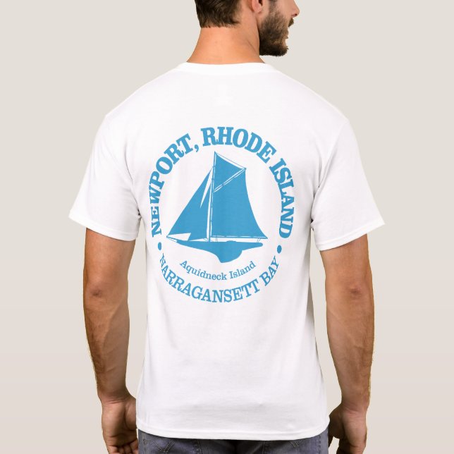 Camiseta Newport RI (sloop) (Reverso)