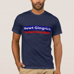 Camiseta ¡Newt Gingrich es un Blowhard!