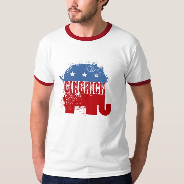 CAMISETA NEWT GINGRICH REPUBLICANO (Anverso)