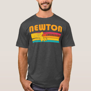 Camiseta Newton Massachusetts Vintage Distresage Souvenir