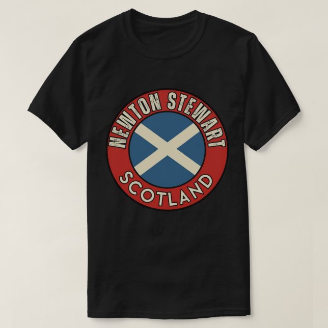 Camiseta Newton Stewart, Escocia (Diseño del anverso)