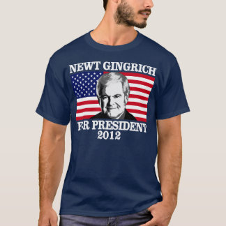 Camiseta Newy Gingrich para el presidente 2012
