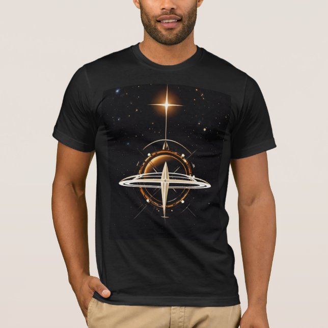 Camiseta Nexo celeste - Stargate futurista y Dyson Sphe (Anverso)