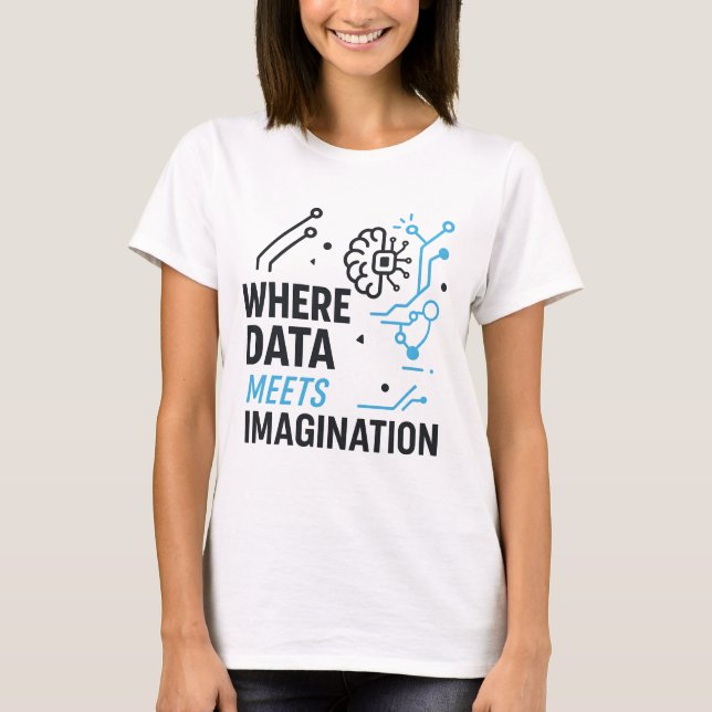 Camiseta Nexo de imaginación de datos: algoritmo abstracto (Anverso)