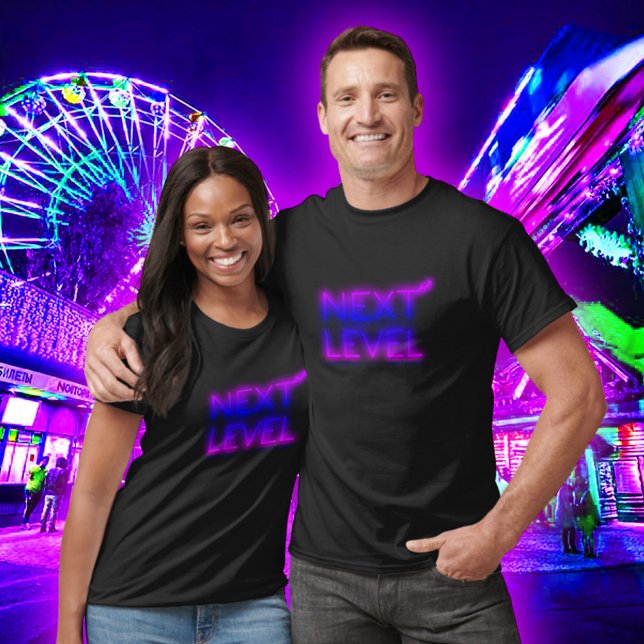 Camiseta Next Level L.A. Atardecer Neon Negro (Subido por el creador)