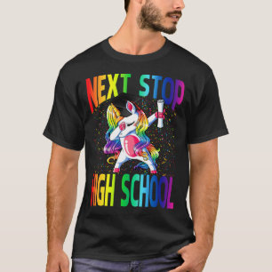 Camiseta Next Stop High School Graduation Unicorn