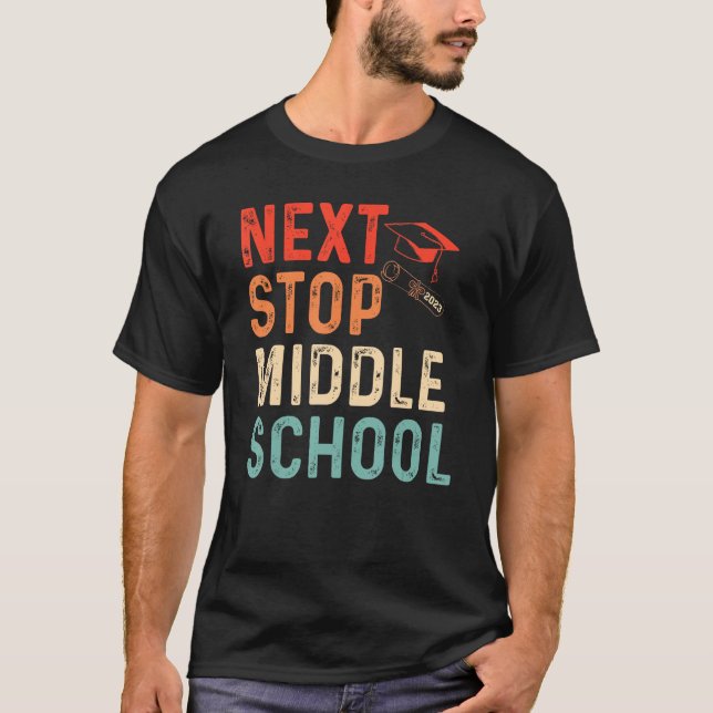 Camiseta Next Stop Middle School Graduation 2023 Teacher St (Anverso)