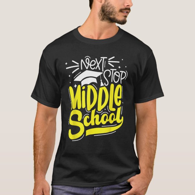 Camiseta Next Stop Middle School  Graduation 5th Grade (Anverso)