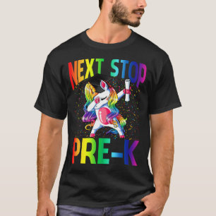 Camiseta Next Stop Pre-K Graduation Unicorn