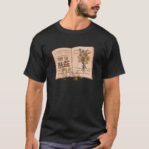 Camiseta Next The Page Turning Vintage Book Wildflowers Rea
