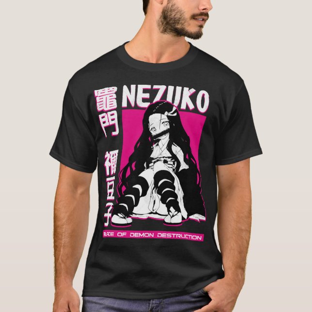 Camiseta Nezuko Kamado - Demon Slayer Kimetsu no Yaiba T-Sh (Anverso)