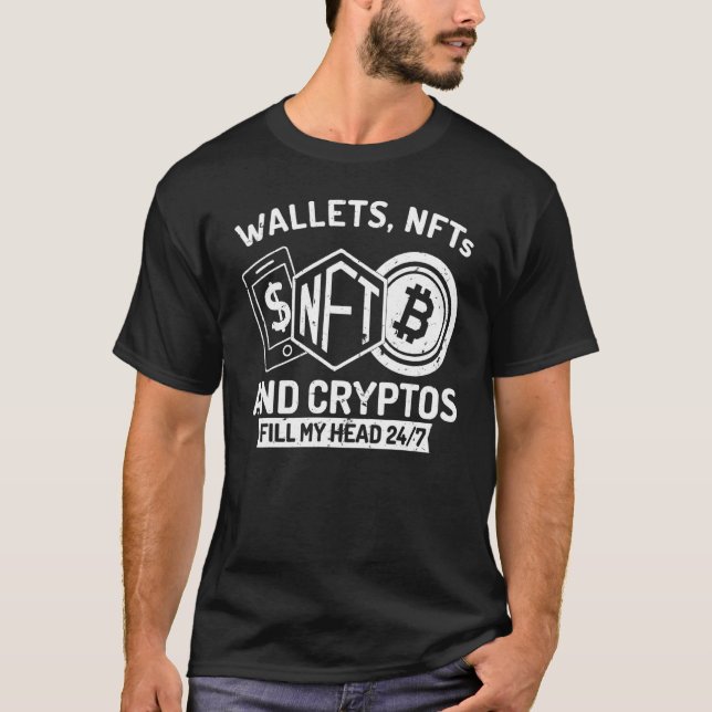 Camiseta Nft Cryptocurrency Lifestyle Wallet Nfts And Crypt (Anverso)