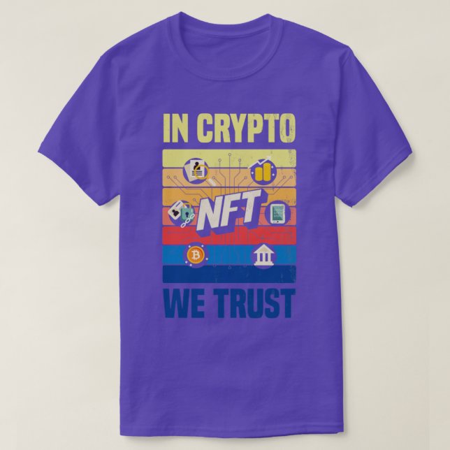 Camiseta NFT no fungible Crypto Art In Crypto We Tru (Diseño del anverso)