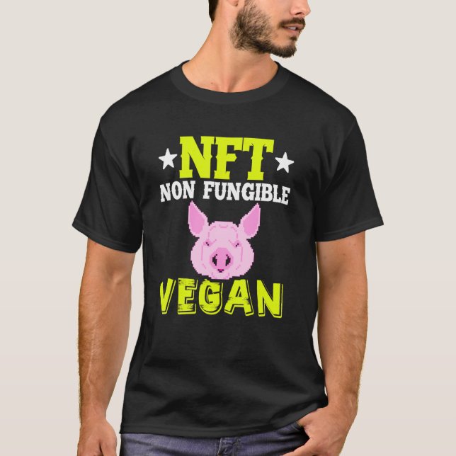 Camiseta Nft No Fungible Vegan Blockchain Token Crypto Nft (Anverso)