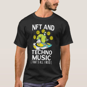 Camiseta Nft Y Techno Music Crypto Token No Fungible