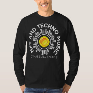 Camiseta Nft Y Techno Music Crypto Token No Fungible