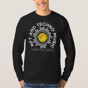 Camiseta Nft Y Techno Music Crypto Token No Fungible