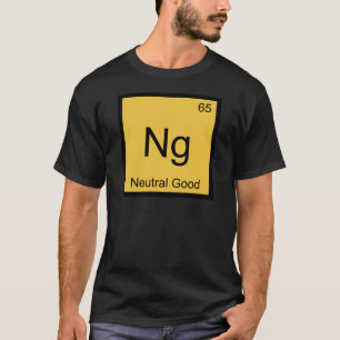 Camiseta Ng - Símbolo Neutral de elemento de química dive