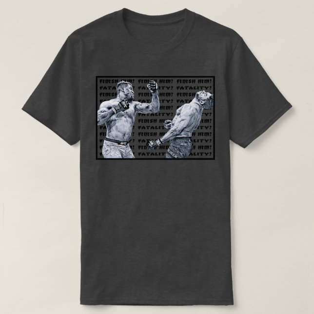 Camiseta Ngannou Fatality Black (Diseño del anverso)