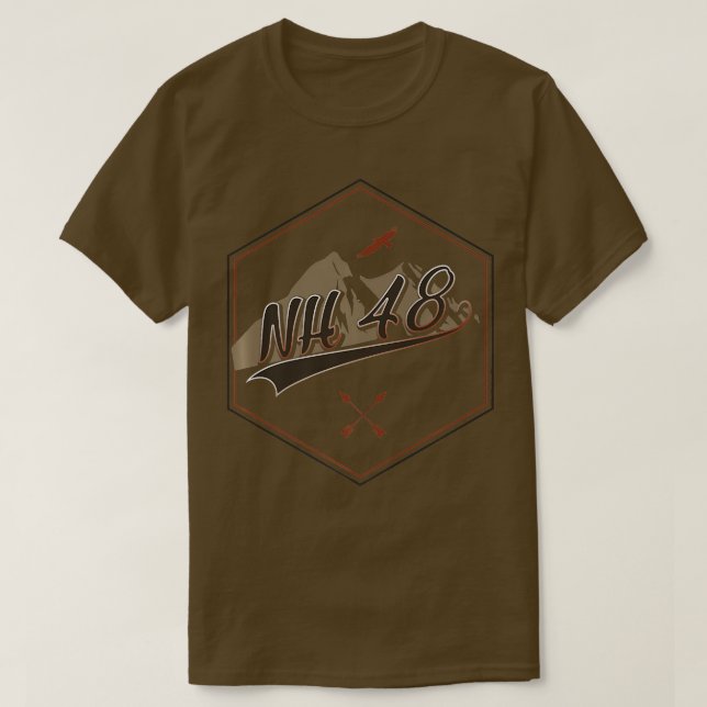 Camiseta NH 48 para la excursión por las montañas New Hamps (Diseño del anverso)