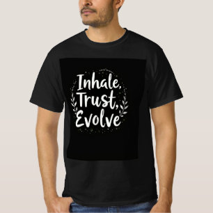 Camiseta nhale, confianza, evolucionar inspirado en la natu