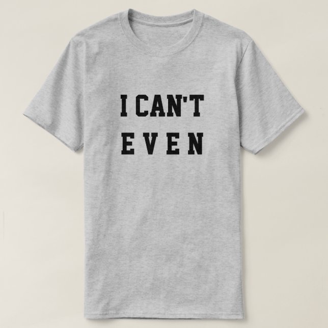 CAMISETA NI SIQUIERA PUEDO (Diseño del anverso)
