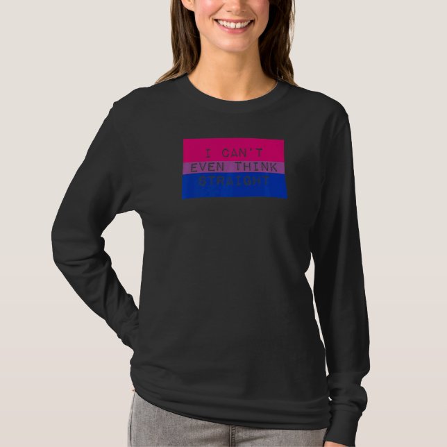 Camiseta Ni siquiera puedo pensar en el orgullo gay bisexua (Anverso)