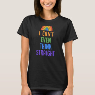 Camiseta Ni siquiera puedo pensar en la bandera del Orgullo