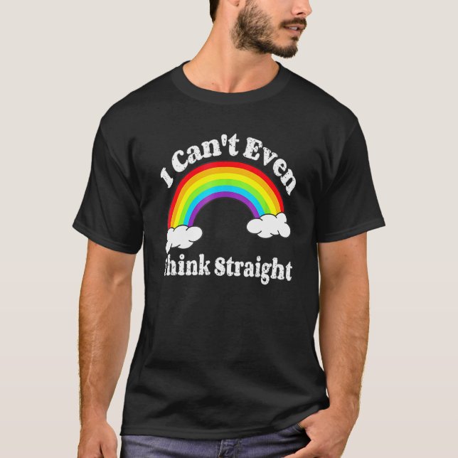 Camiseta Ni Siquiera Puedo Pensar Que Lgbt Lgbt Orgullo Gay (Anverso)