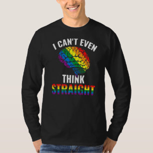 Camiseta Ni siquiera puedo pensar que Lgbt Orgullo directo