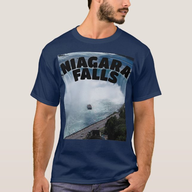Camiseta Niagara Falls Canada divertida Typography Souvenir (Anverso)