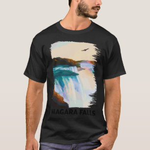 Camiseta Niagara Falls Canada USA Skyline Silhouette Outlin