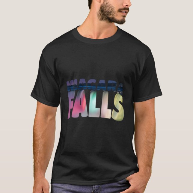 Camiseta Niagara Falls Night Canada Usa Tipografía (Anverso)