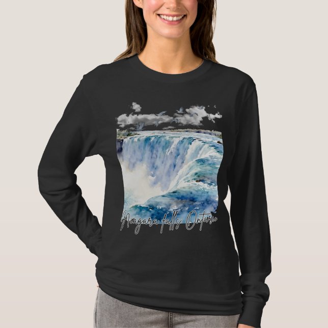Camiseta niagara falls ontario canada (Anverso)