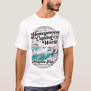 Camiseta Niagara Falls Ontario Canadá Capital de la Luna de