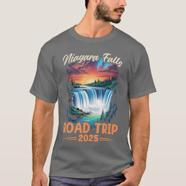 Camiseta Niagara Falls Roadrip Family Vacationrip Men Women (Anverso)