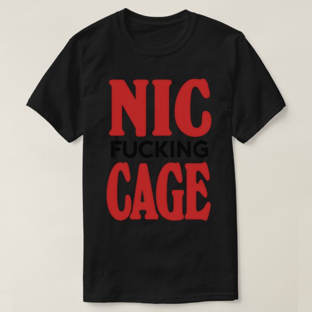 Camiseta Nic Cage (Diseño del anverso)