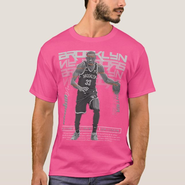 Camiseta Nic Claxton Basketball Art Nets (Anverso)