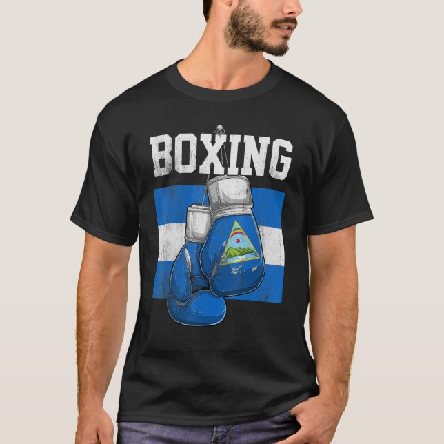 Camiseta Nicaragua Guantes de boxeo Boxer Boxer Nicaragua F (Anverso)