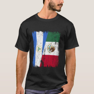 Camiseta Nicaragua México Media Bandera Nicaragüense Herenc