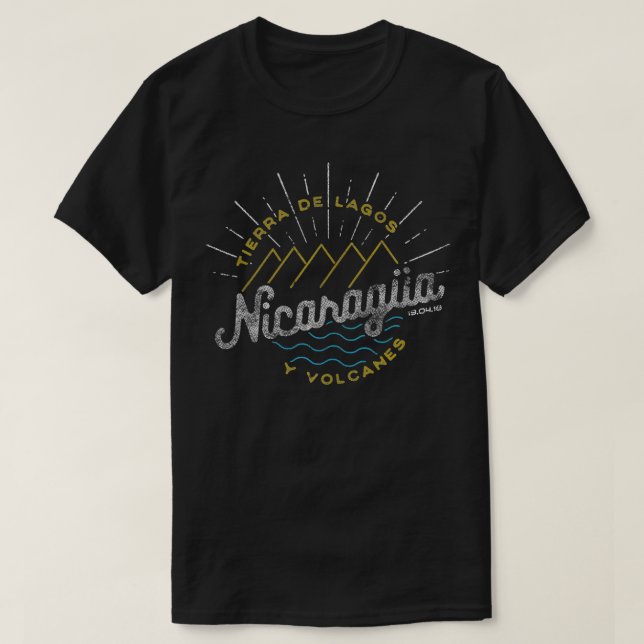 Camiseta Nicaragua Tierra de Lagos (Diseño del anverso)