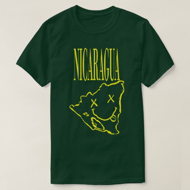 Camiseta Nicaragua Vibrante x Ojos Cara Feliz Desata Tu 9 (Diseño del anverso)
