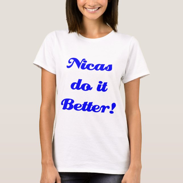 Camiseta ¡Nicas mejora! (Anverso)