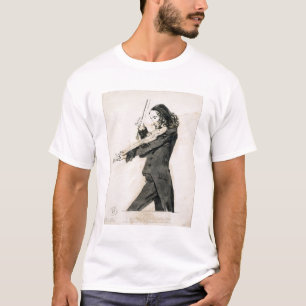 Camiseta Niccolo Paganini (1782-1840) que toca el violín, 